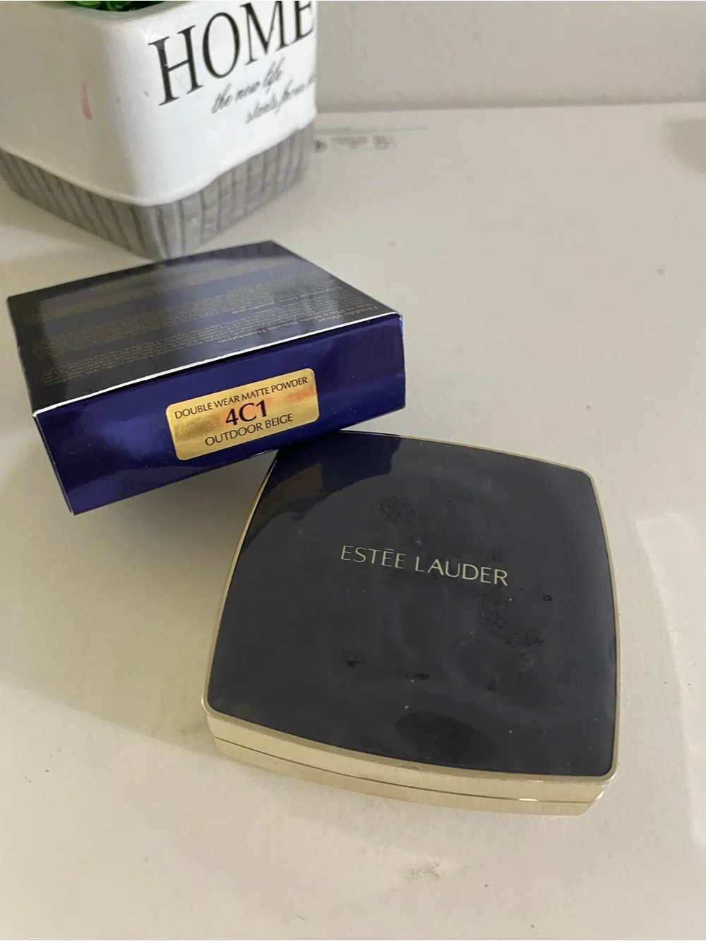4C1 Outdoor Beige, Estee Lauder Double Wear Matte Powder Foundation, Full Size
